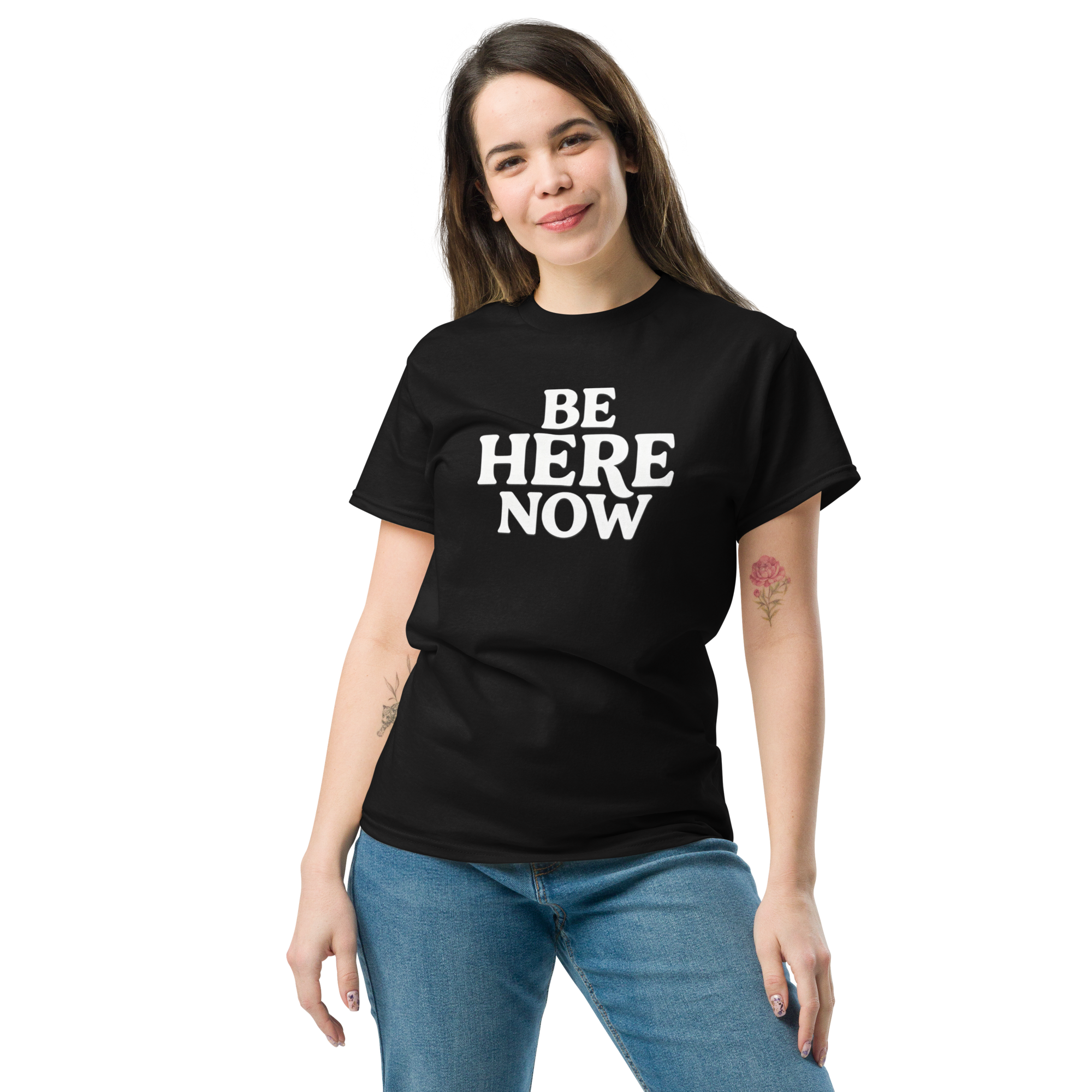 Be Here Now--Gildan Unisex Classic T-Shirt
